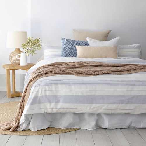 Bambury Morgan Quilt Cover Set King Bed Soft Touch Woven Home