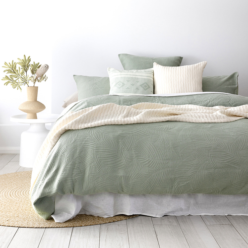 Bambury Wilmot Quilt Cover Set Double Bed Soft Touch Woven Home