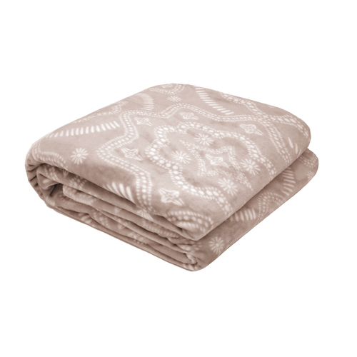 Bambury Beth Ultraplush Blanket Rosewater Super King Bed Knitted Home