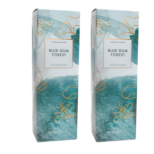2PK Bramble Bay Native Reed Diffuser Blue Gum Forest Home Fragrance 150ml