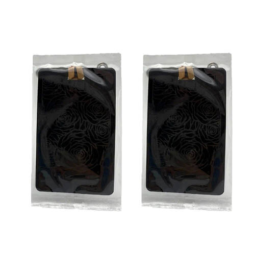 2x 2pc Bramble Bay Fragrance Petal Car Air Freshener Black Rose Musk And Vanilla