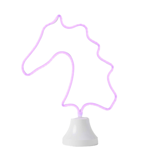Pilbeam Living 34.5cm Horse LED Neon Light Decor - Purple