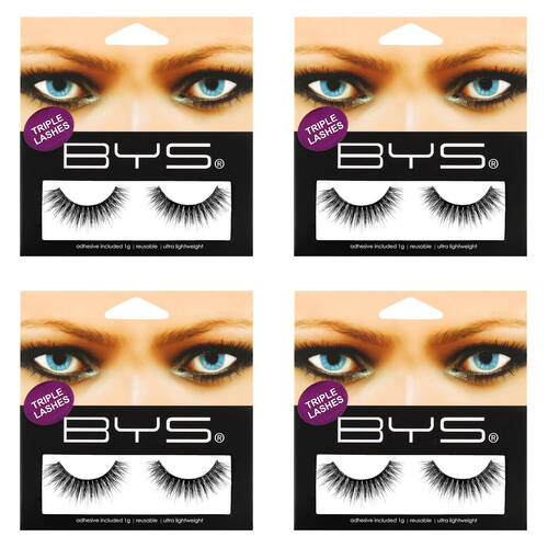 4PK BYS Triple Luxe 1g Lash Extensions Black