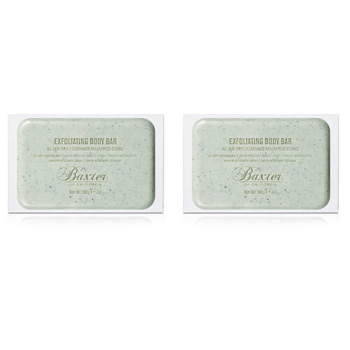 2PK Baxter of California Exfoliating Body Bar Cedarwood & Oakmoss 198g