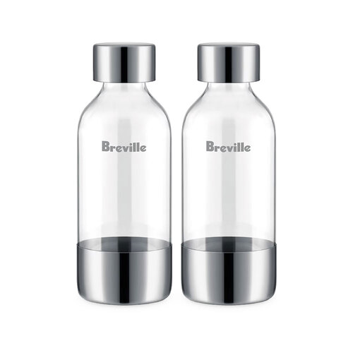 2pc Breville The InFizz Carbonating Bottle Accessory Pack 0.6L