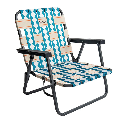 Quest Cocomo 62cm Foldable Beach Low Chair w/ Armrests