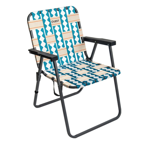 Quest Cocomo 79cm Foldable Beach Mid Chair w/ Armrests