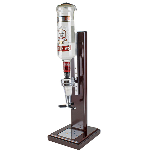 Timber Single Bottle Upright Liquor 30ml Shot Dispenser