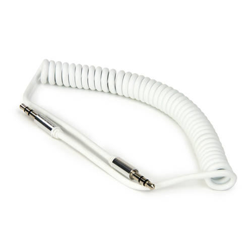 Buddee Coiled 3.5mm AUX cable - White