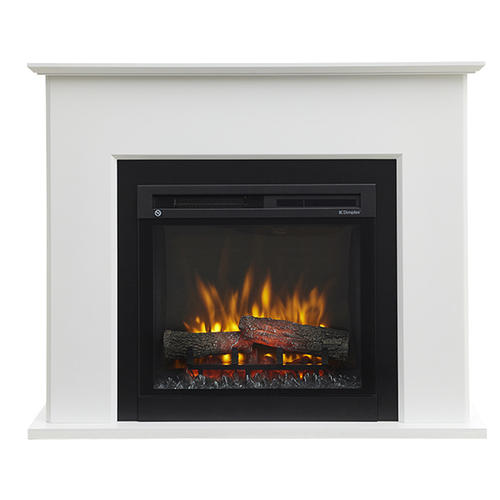 Dimplex BDG15-AU Beading Wall Fireplace Suite Set White
