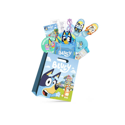 Bluey Showbag with Activity Set, Backpack & Fun Accessories - Bluey - 5y+