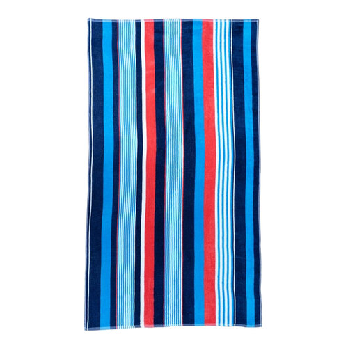 Sheraton Luxury Maison Maritime Stripe Velour Beach Towel