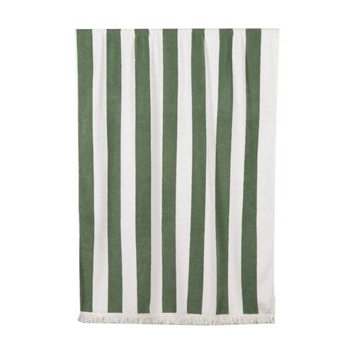 Canningvale Extra Large Cabana Grande Terry Beach Towel Olive 100x180cm