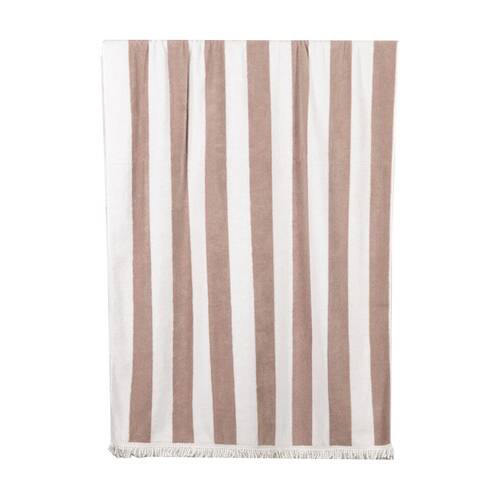 Canningvale Extra Large Cabana Grande Terry Beach Towel Sand 100x180cm