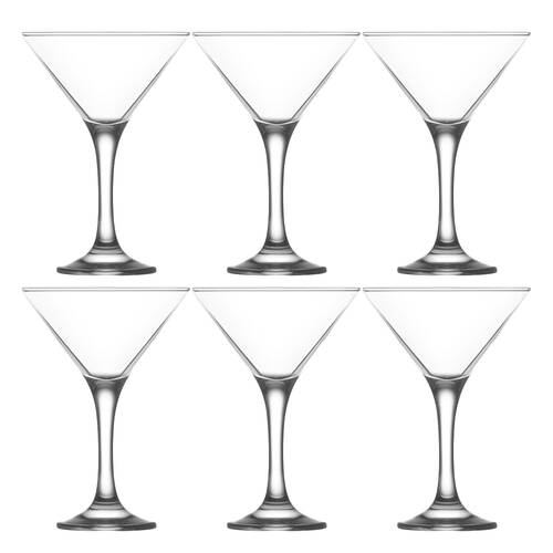 6pc Art Craft Belize Martini Drinking Glasses Set 175mL