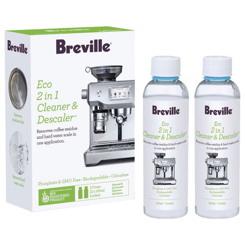 Breville 2-in-1 Cleaner & Descaler 2x120ml