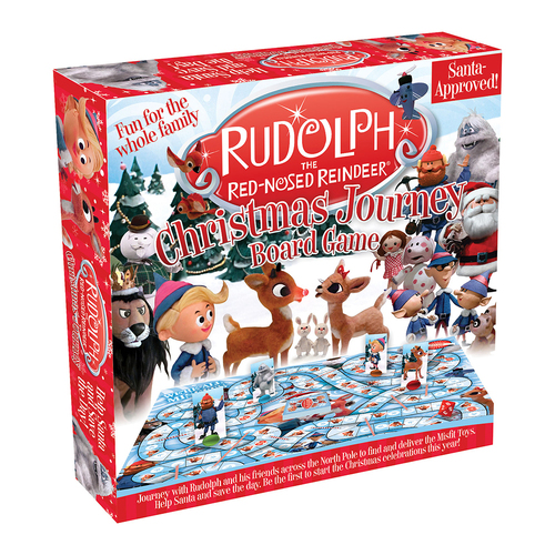 Aquarius Rudolph Journey Board Game w/ Cards Kids 8y+