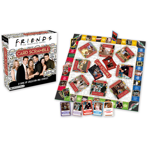 Aquarius Friends Card Scramble 2-4 Players Board Game 12y+