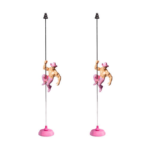 2PK  Bubblegum Stuff Desktop Daddies Cowboy Interactive Gift Funny Desk Toy