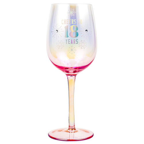 LMD 18th Holographic 430ml Stemmed Red Wine Glass Drinkware