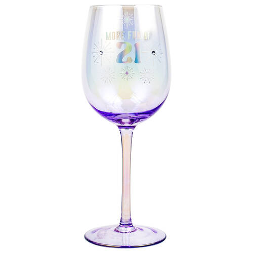 LMD 21st Holographic 430ml Stemmed Red Wine Glass Drinkware