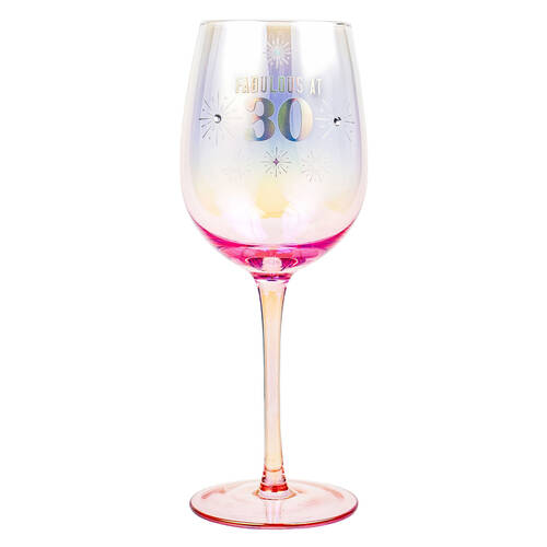 LMD 30th Holographic 430ml Stemmed Red Wine Glass Drinkware