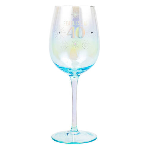 LMD 40th Holographic 430ml Stemmed Red Wine Glass Drinkware