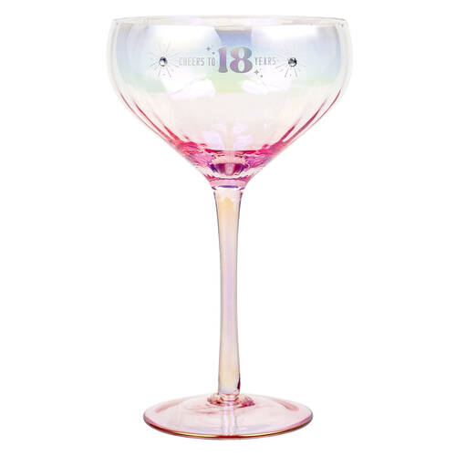 LMD 18th Holographic Stemmed 300ml Coupe Glass Drinkware