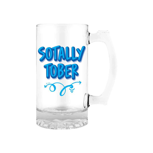 Sotally Tober Beer/Cider Glass Drinking Stein Clear 490ml