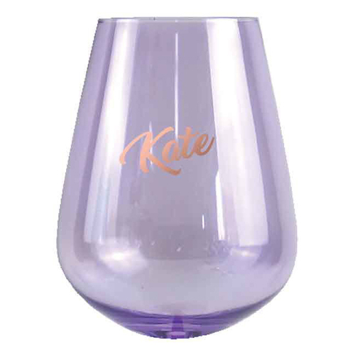 2pc Kate Stemless 13cm/600ml Wine Glass Drinking Tumbler Set