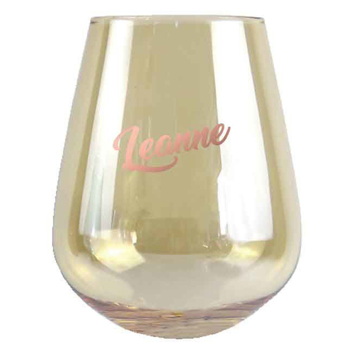 2pc Leanne Stemless 13cm/600ml Wine Glass Drinking Tumbler Set