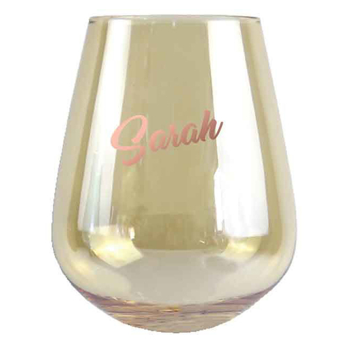 2pc Sarah Stemless 13cm/600ml Wine Glass Drinking Tumbler Set