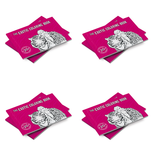 4PK Bubblegum Stuff Tiger King The Exotic Colouring Book