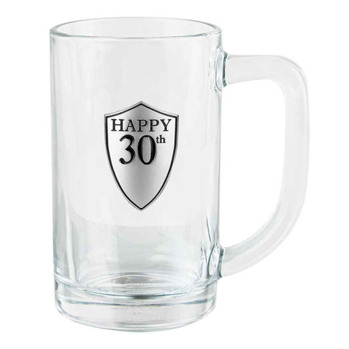 Birthday 30th Beer Stein/Glass 500ml Drinking Cup w/Handle