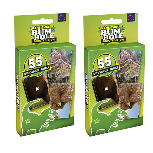 2x 55pc Bubblegum Stuff Name That Bumhole Dinosaur Edition Novelty Card Game 6Y+