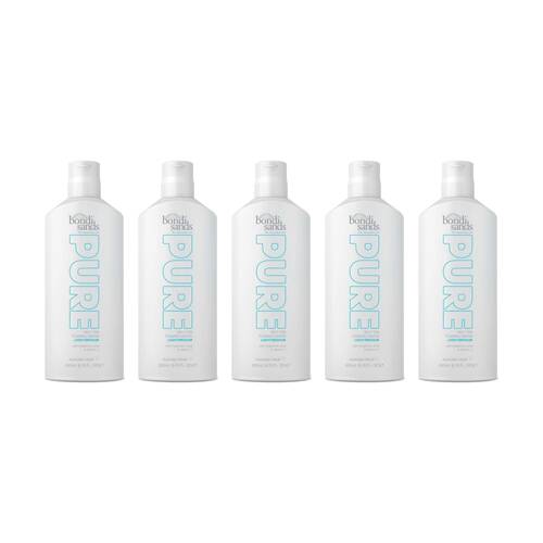5PK Bondi Sands Pure Self Tanning Water 200ml Light To Medium For Sensitive