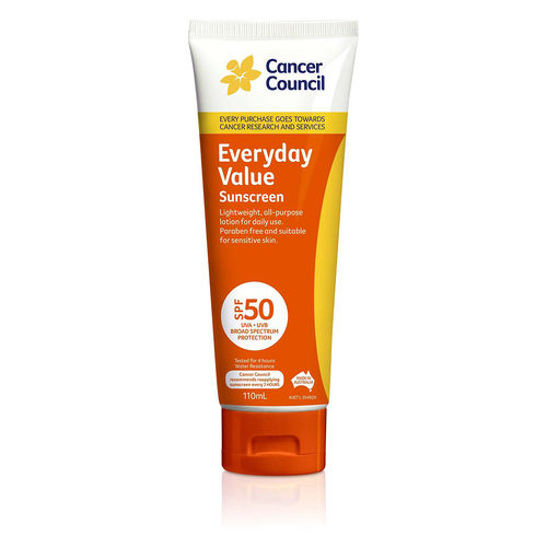 Cancer Council Everyday Value Sunscreen SPF50 110ml