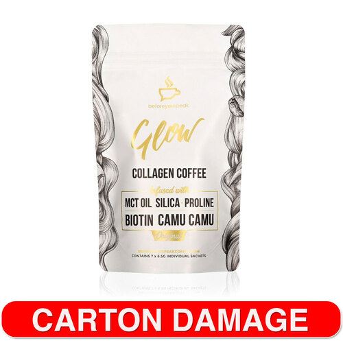 7pc Beforeyouspeak Glow Colombian Collagen Coffee Powder Blend Original