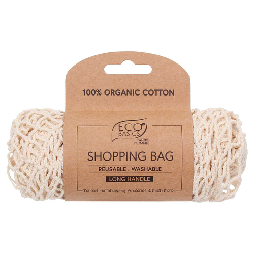Eco Basics Organic Cotton Shopping Bag Long Handle