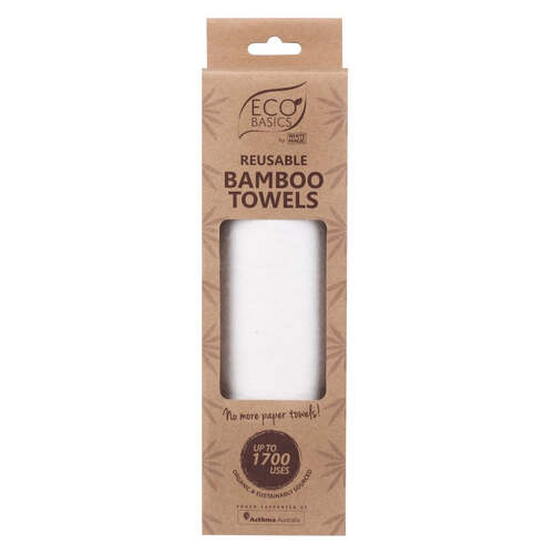 20pc Eco Basics Reusable/Biodegradable Bamboo Towel