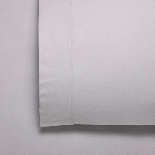 Bianca Fletcher 170gsm Cotton Twill Flannelette Sheet Set Stone - Double Bed