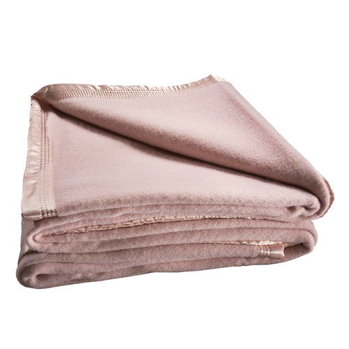 Bianca Australian 480gsm  Wool Blanket Dusty Pink - King Bed
