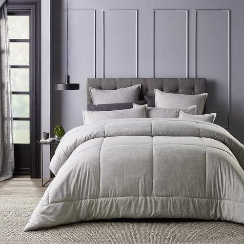 Bianca Maynard Comforter Grey Queen/King Bed with Pillowcase