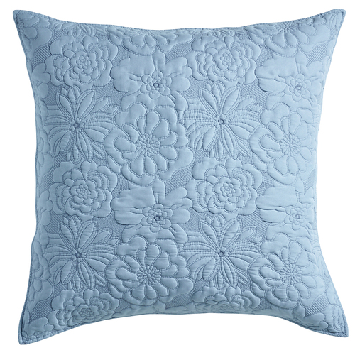 Bianca Sabrina European Pillowcase 65x65cm - Provincial Blue