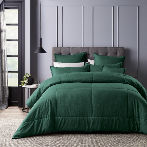 Bianca Maynard Comforter Green Single/Double Bed with Pillowcase