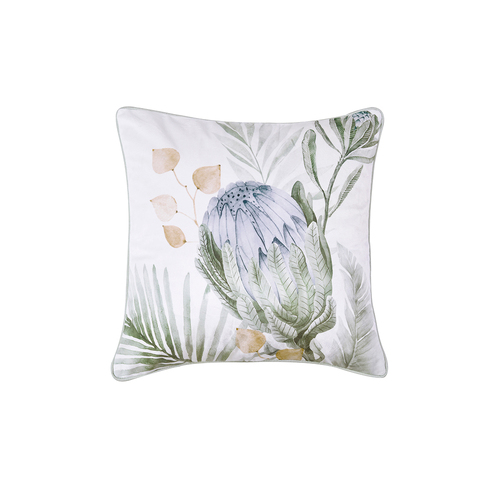 Bianca Evergreen Coordinate Velvet Cushion 43x43cm Square Pillow - Sage