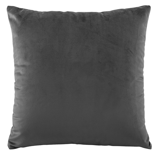 Bianca Vivid Coordinates European Pillowcase Velvet 65x65cm - Coal