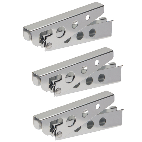 3PK Elemental 14.5cm Billy Can Holder Lifter/Carrier - Silver
