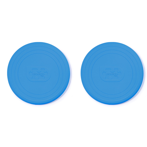 2PK Bigjigs Toys 18cm Flexible Flyer Silicone Flying Disc Toy Ocean Blue 18m+