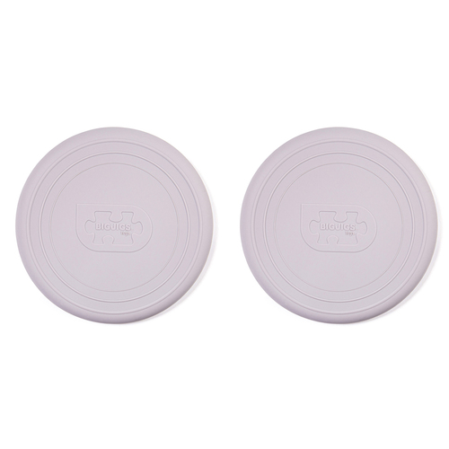 2PK Bigjigs Toys 18cm Flexible Flyer Silicone Flying Disc Toy Stone Grey 18m+